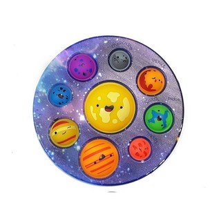 선택가능한 36종 푸쉬팝 구슬포함가방 팝잇 푸시팝, 우주 원형 사이즈 푸쉬팝 18cm, 1개