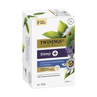 트와이닝 리브웰 슬립 카모마일 패션플라워 라벤더 티백 Twinings Live Well Sleep Tea, 1g, 1개, 20개입