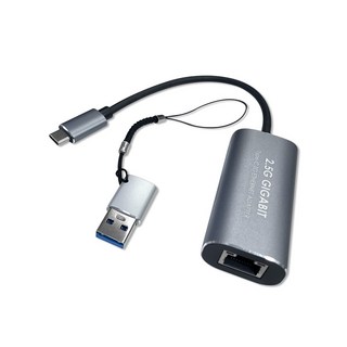USB 3.1 Type C 2.5G 台灣晶片 有線網路卡 - 適用ADSL/VDSL/光世代, 1個, 2.5G有線網路卡本體