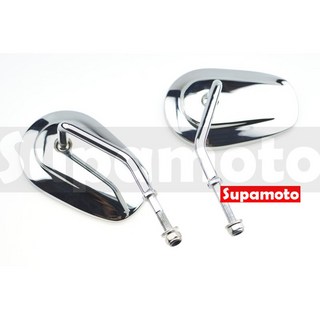 Supamoto 48 哈雷後照鏡 後視鏡 美式 M90 電鍍 原廠型 883 下移 Rebel CB350, 1個, 電鍍銀 (一對2邊),10正反