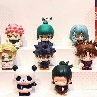 咒術迴戰 第二季 Q版公仔擺件 五條悟周邊桌面禮物, 1個, 2個盲盒（不重複）,第二季日常系列