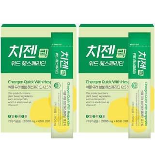 치젠퀵 위드 헤스페리딘 500mg 비타민C 250mg, 2박스, 60회분