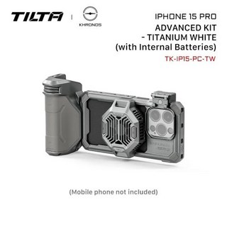 스마트폰 케이지 거치대 비디오 리그 키트 호환용 iPhone 15 Pro TILTA Khronos iPhone용 생태계 퀵 릴리스 라이브 필 라이트 폰 필터, 17 TK-IP15-PC-TW, 1개