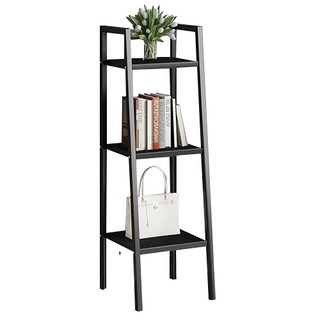 그리에티 3단 다용도 철제 선반 수납장, 블랙