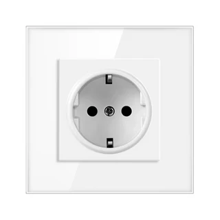 JH 유럽 연합 접지 벽 전원 소켓 플러그 16A 250V C 호환 충전 USB 소켓, 01 EU, 09 EU Socket white