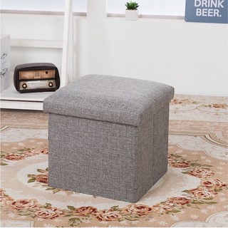 台灣製 耐重摺疊收納椅 收納凳 收納箱 儲物椅 小凳子 小椅子, 灰色, 1個