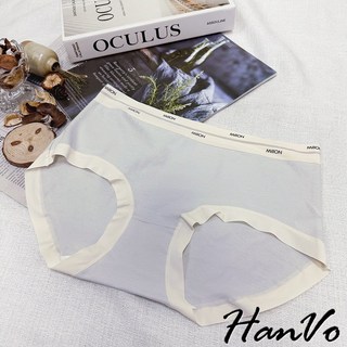 HanVo 線條MILLON簡約運動風內褲 獨立包裝 中腰親膚舒適純棉內褲 細膩流行少女內著 A11-5853, 寶貝藍