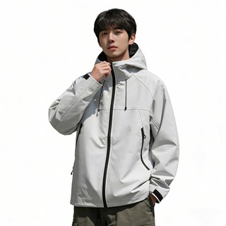 ANYOU 남성용 방풍 방수 아웃도어 자켓 트렌디 스포츠 아우터