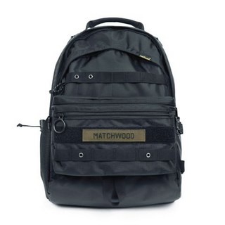 Matchwood Clutch 三用軍事後背包 街頭軍事工裝風格 多功能後背包, 全黑款