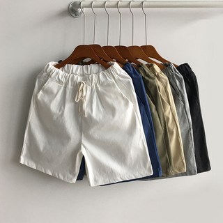 벙커벙커 남자 여름 면 린넨 빅사이즈 반바지