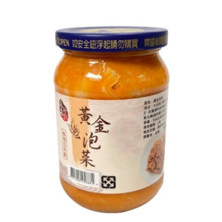 永丞珍饌黃金泡菜360克, 360g, 1個