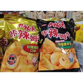 好市多商品 卡辣姆久海苔/唐辛子口味洋芋片500克-酥脆涮嘴，多種口味一次滿足，聚會分享最佳選擇, 1個, 卡辣海苔-一單最多3包