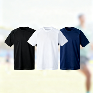 3장 세트 드라이 라운드 쿨티셔츠 남녀공용 기능성 반팔티 냉감 반팔 반팔티