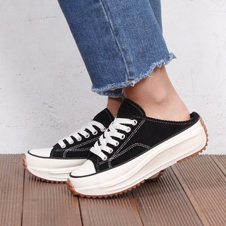 ECBJEG-17 IU 뮬 스니커즈 코듀로이 골덴 블로퍼 슬리퍼 여성 단화 국내제작