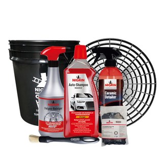 [니그린 토탈 7종 세트 A] 카샴푸+휠클리너+디테일러+버킷+그릿가드+드라잉타월+다용도브러쉬, 750ml, 1개