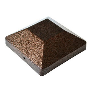 DFC100 각파이프 기둥캡 다크브라운 100각관용, 1개