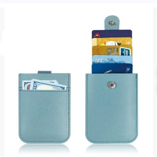1+1 슬롯 슬림 카드지갑 슬라이드 명함지갑 미니 카드 케이스