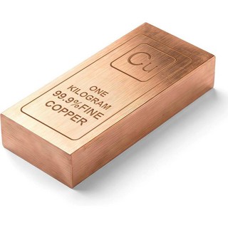 1kg 순수 구리 잉곳 (Cu 999) 고체 구리 바