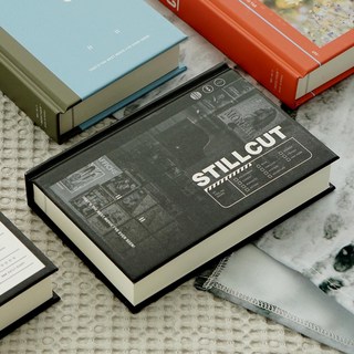 [인도사이다]스틸컷 양장 다이어리 (만년형), 블랙, 1개