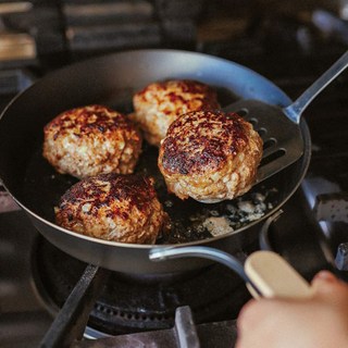 [한정 수량]엔조 enzo 스테이크 감바스 삼겹살 고기 무쇠 주물 철 캠핑 인덕션 후라이팬 팬 22cm 24cm 26cm, 1개