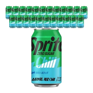 스프라이트 Chill 제로, 350ml, 24개