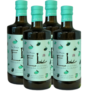스페인 라마야 유기농 엑스트라버진 올리브오일 리미티드에디션 500ml LaMaja 쇼핑백포함, 4개