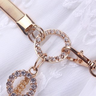 행잉체인허리벨트 빈티지 펄리 진주 장식 크리스탈 롱 드롭 펜던트 리본 디테일 웨딩 파티 데일리룩 오피스룩 원피스 코트 스카프 가방 장식 레트로 룩 패션 촬영 홈 데코 (골드열쇠)