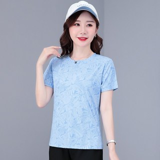 夏季新款冰絲短袖女