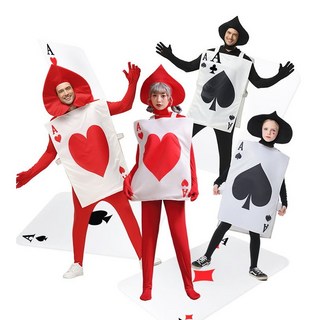 兒童愛麗絲夢遊仙境 撲克人造型服 萬聖節演出舞會派對聖誕節服飾
