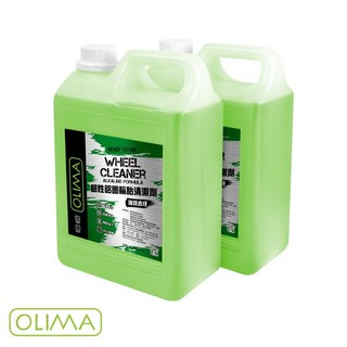 高雄門市 OLIMA DIY級 鋼圈清潔劑 鹼性 鋼圈清潔劑 鋁圈清潔劑 清潔劑 鋼圈清洗 輪圈清潔劑 鋁圈 車 B03, 1個, 4000mL