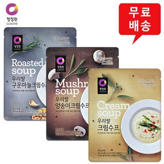 우리쌀수프 10개(구운마늘크림수프4+양송이크림수프3+크림수프3)/무료배송, 60g, 10개