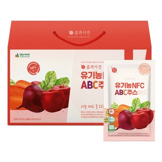 즙과사전 유기농 NFC ABC주스 착즙주스, 80ml, 30개