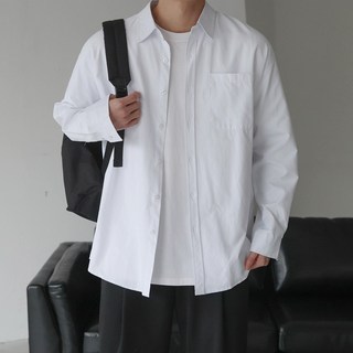 베이직바이블 자체제작 남자 옥스퍼드 오버핏 셔츠 빅사이즈 남방