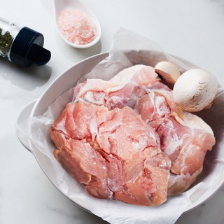 냉동 뼈 없는 순살 점보 통 닭다리살, 2kg, 5개