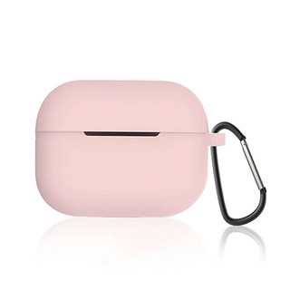 AirPods Pro 保護殼 彈性矽膠防油 可水洗保護套, 淡粉色, 1個, Airpods Pro2