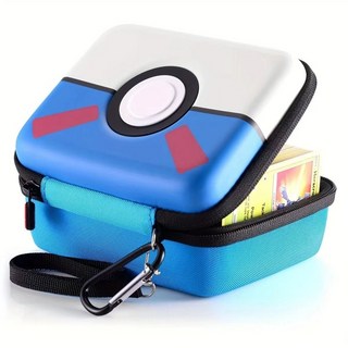 【 臺灣齣貨 】神奇寶貝 精靈球卡盒 寶可夢 卡片卡牌 收藏 收納盒 動漫 週邊 卡通 可愛 收藏 卡片盲盒 生日禮物, 1個, 1