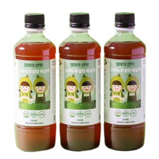 산이랑 무설탕 매실청 백프로 매실원액, 1개, 500ml