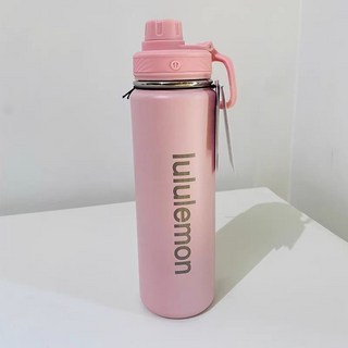 嘉義出貨 710ml 戶外運動保溫瓶不銹鋼水壺杯便攜大容量太空水壺, 熒光黃,710ml, 1個