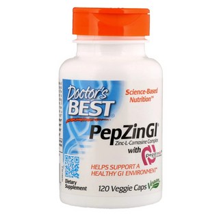 Doctors Best 닥터베스트 펩진 GI 아연-L-카르노신 컴플렉스 120 베지캡, 120정, 1개