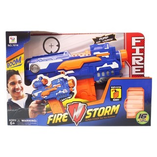 電動連發軟彈槍 7014 可8連發 帶電筒 海綿軟彈吸盤槍, 1個