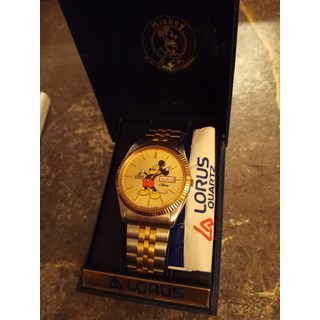 [Seiko] 빈티지 1990 로루스 바이 세이코 프레지덴셜 쿼츠 미키 마우스 남성용 시계 N.O.S