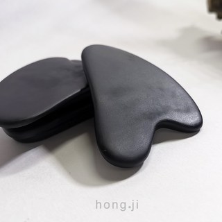 A55 砭石撥筋棒刮痧板，邊角圓潤肩頸刮痧，經絡刮痧天然砭石，穴道美容按摩臉部按摩SPA, 1個