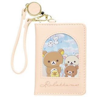 莫莫日貨 全新 日本進口 2025新品 懶懶熊 拉拉熊 合成皮革材質 可伸縮 摺疊票卡夾 卡夾 卡套 PB71701