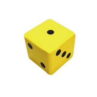 繽紛骰子球 大顆骰子 - 過年節慶 教學道具 孩子玩具, 1個, 繽紛骰子-黃色(超取限6個)