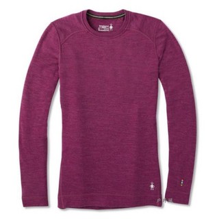 Smartwool 女 美麗諾羊毛 圓領長袖衫 桑格里酒紅