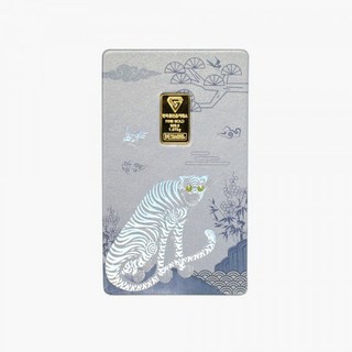 24k 순금 호작도 카드 골드바 1g 생일 선물 기념일