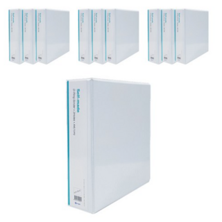 영오 투명 3공 D링 바인더 7cm, 단일, 40개