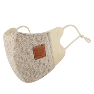 MUSI羊羔絨3D保暖口罩 親膚透氣，可調節耳掛，立體小臉設計, 羊羔絨3D保暖口罩-暖暖灰, 1個, 1個裝