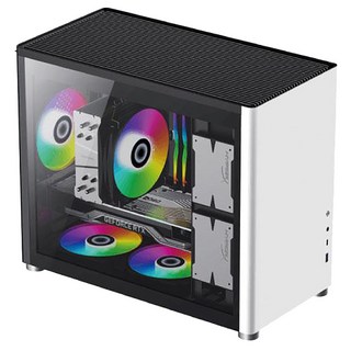 GAMEMAX 火種SPARK WHITE白色 (X2WT) 機殼，簡約白色外觀，優異散熱，寬敞內部空間
