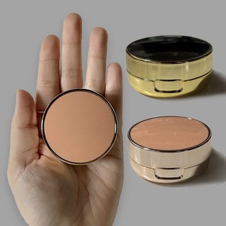 미니 에어 쿠션 공병 용기 케이스 공용기 DIY 쿠션 팩트 화장품 파운데이션 파데 비비 BB 크림 선크림 썬크림 핸드크림 공병 용기 케이스 만들기, 1개, 미니블랙골드